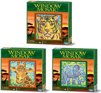 Window Mosaic with Display - Tiger, Giraffe, Elephant (3 Styles Assorted) 00-04547
