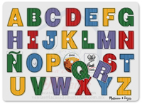 See-Inside Spanish Alphabet Peg Puzzle 000772032711
