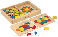 Pattern Blocks and Boards Classic Toy 000772100298