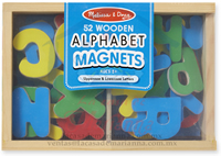 Wooden Letter Alphabet Magnets 000772104487
