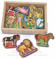 Wooden Animal Magnets 000772104753
