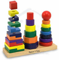 Geometric Stacker Toddler Toy 000772105675