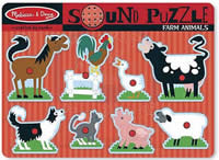 Farm Animals Sound Puzzle 000772107266