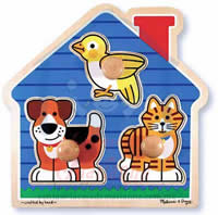 House Pets Large Peg Puzzle 000772120555