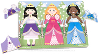 Dress-Up Princesses Peg Puzzle 000772190565