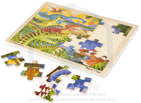 Dinosaur Wooden Jigsaw Puzzle 000772190664