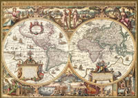 19004 Mapa Antiguo del Mundo